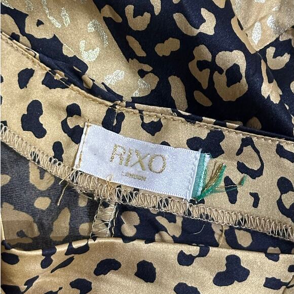 RIXO London Leopard Print Silk Slip Skirt - Picture 9 of 16